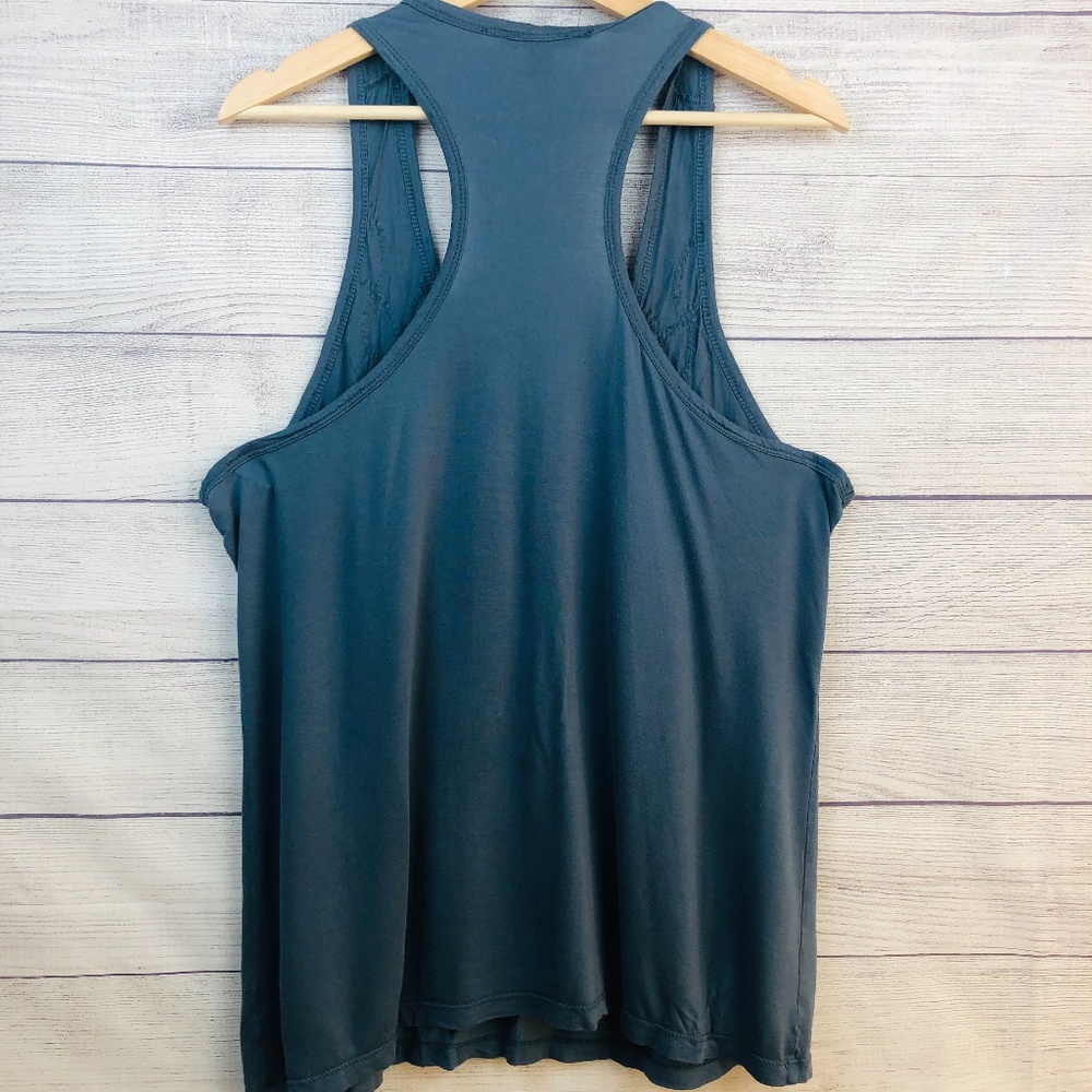Banana Republic Blue Racerback Tank Top Size Large - Picture 4 of 6